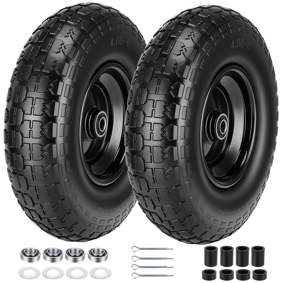 CMOOD 4.00-6 flat-free tire and wheel, 13-inch, maintenance-free mobility.