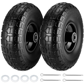 CMOOD 4.10/3.50-4 tire side view showing rugged, maintenance-free mobility.