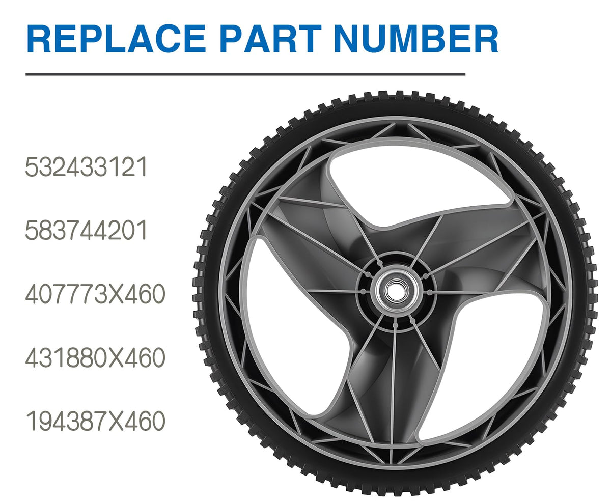 CMOOD replacement wheels pack includes two wheels for ready-fit replacement.