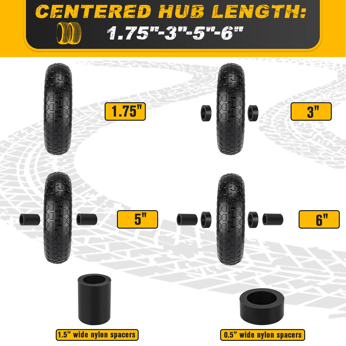 CMOOD bearing kit compatible with 5/8 or 3/4 inch axles.