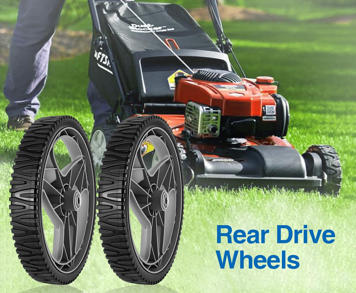 CMOOD pack of two rear wheels ensures ready traction on uneven ground.