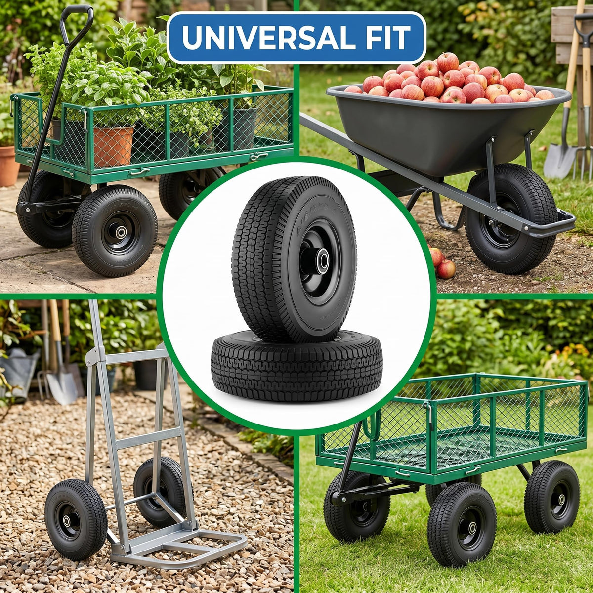 CMOOD solid urethane tire material for durability and puncture resistance