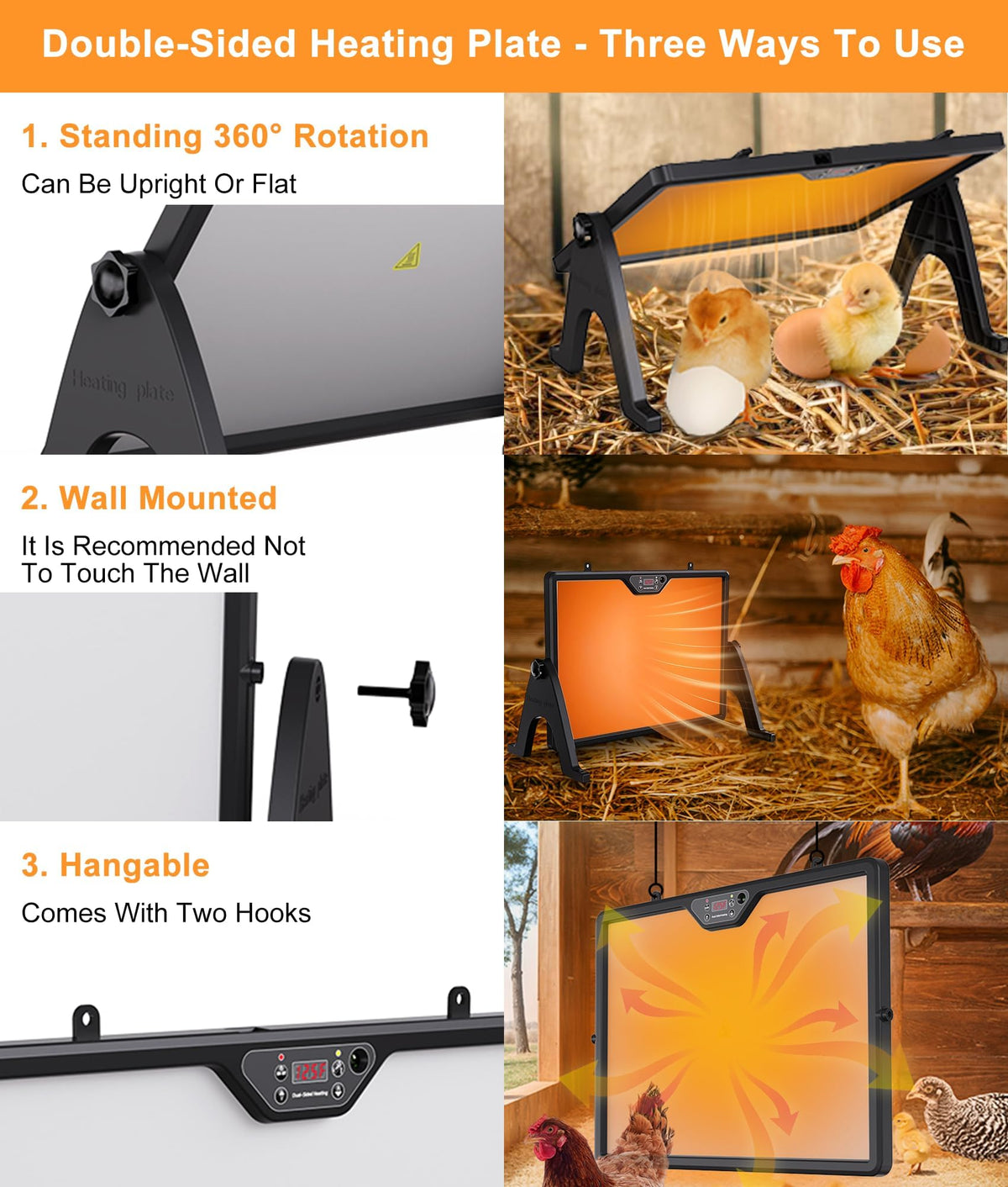 CMOSAF wall-mount installation with included hardware