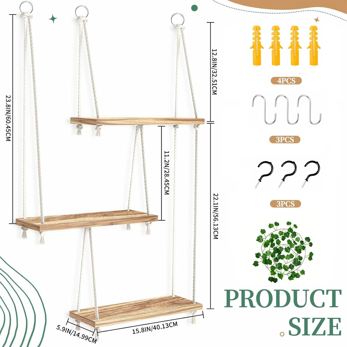 CMXZSAM woven rope detail shows sturdy hanging system.