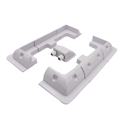 CMYYANGLIN corner bracket secures solar panels on RV roofs for stable mounting.