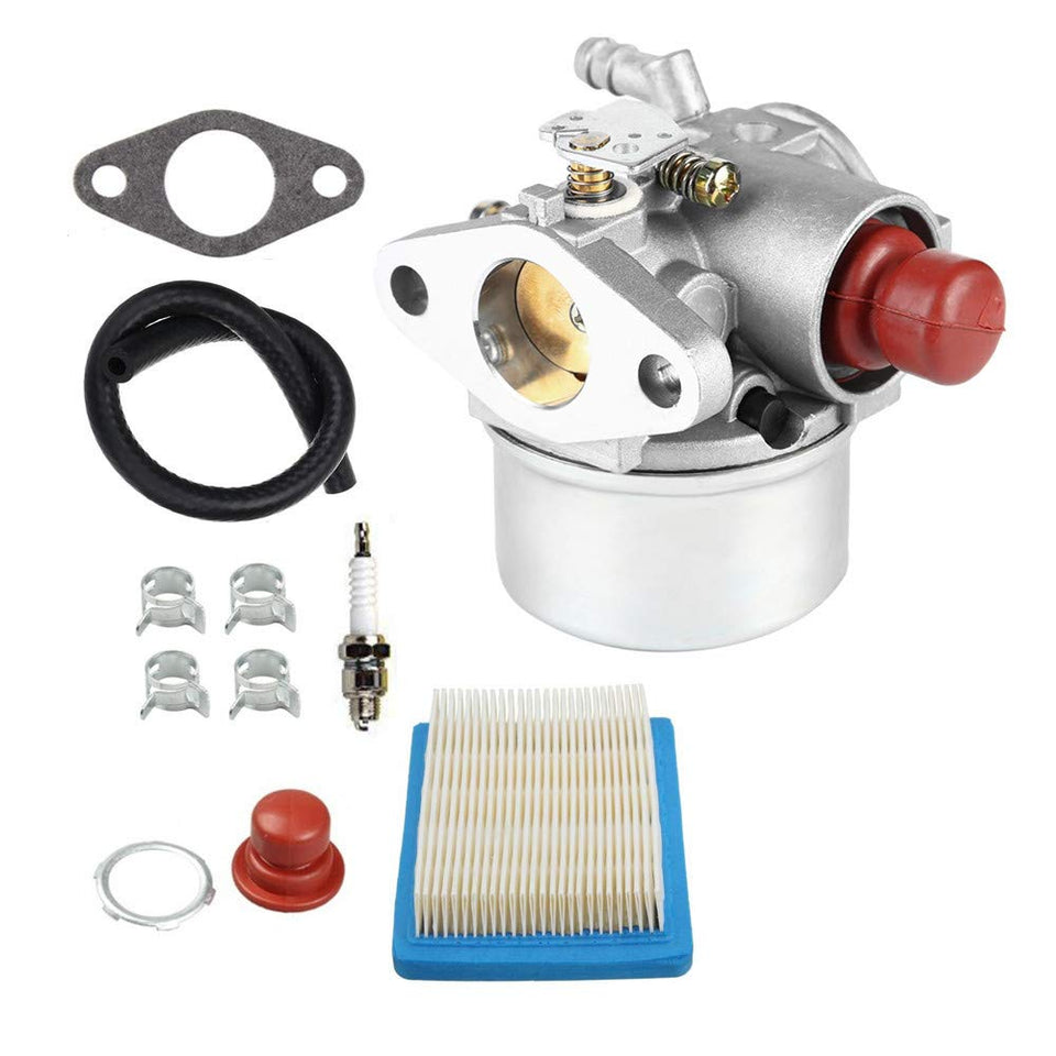 Cnfaner 640025 carburetor close-up highlighting precise fit for Tecumseh OHV engines.