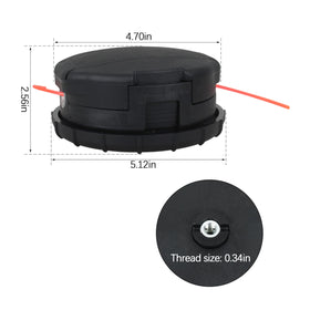 CNGGV straight shaft Echo head demonstrates compatibility across multiple trimmers.