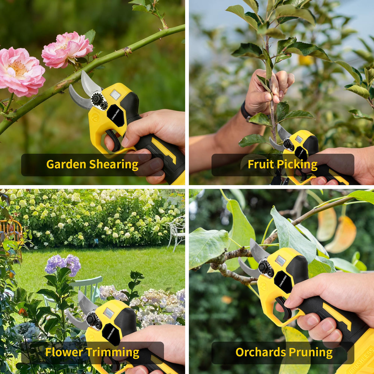 CNKMJRBD pruning shears lightweight at 1.8 lb for comfortable use.