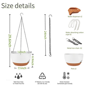 CNLBO durable PP material hanging basket designed for long-lasting use.