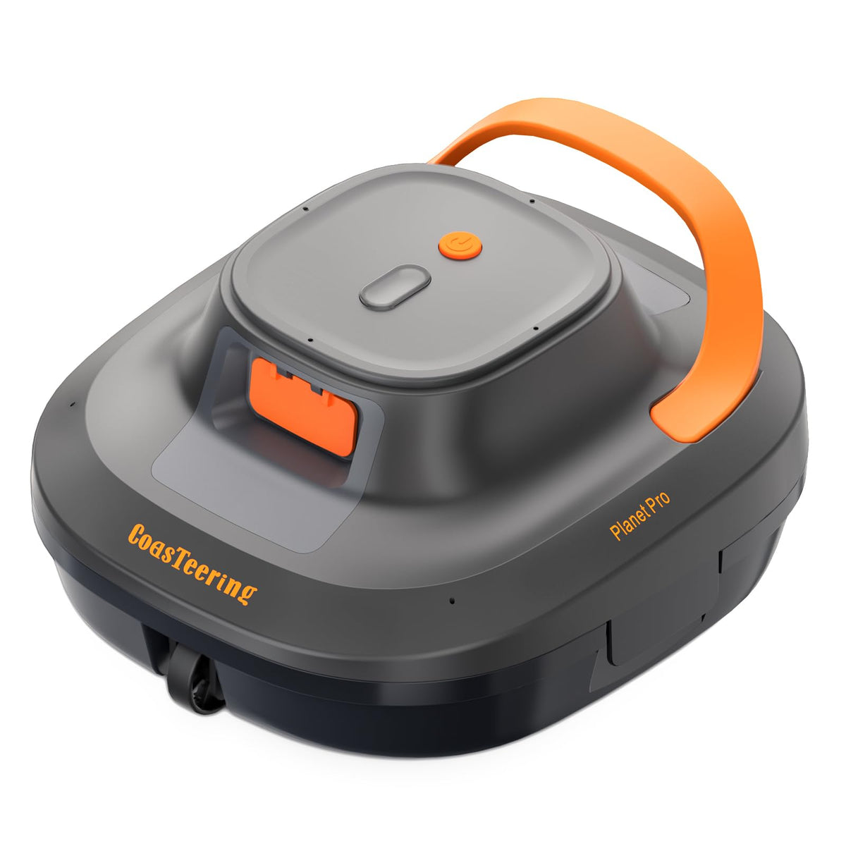 CoasTeering cordless robotic pool cleaner in pool for hands-free cleaning