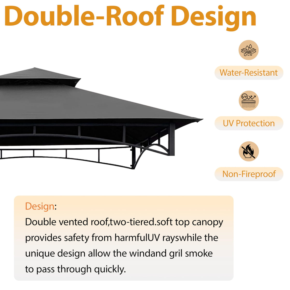 CoastShade canopy with T-hook easy install demonstrating taut fit.