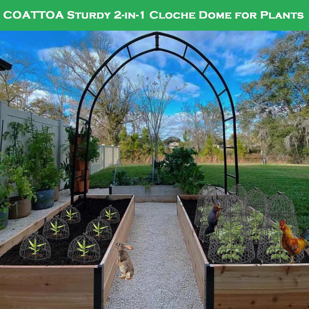 COATTOA rustproof PVC coating ensures durability indoors and outdoors