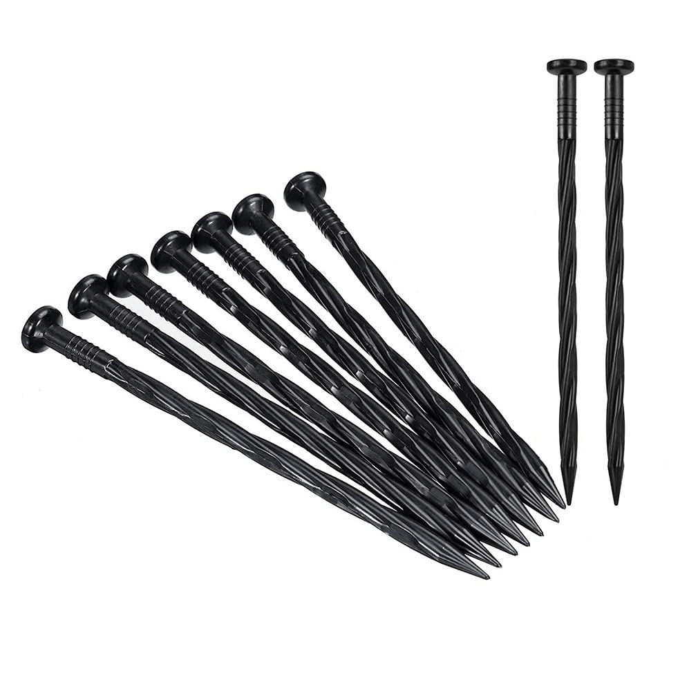 COBARYEN landscape spikes 8in assembly for secure ground anchoring in lawns and beds