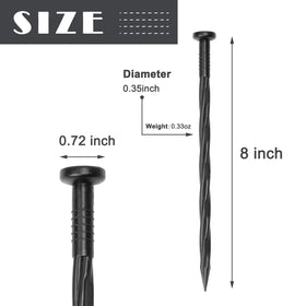 COBARYEN spiral nails pointed end enable easy installation in any soil
