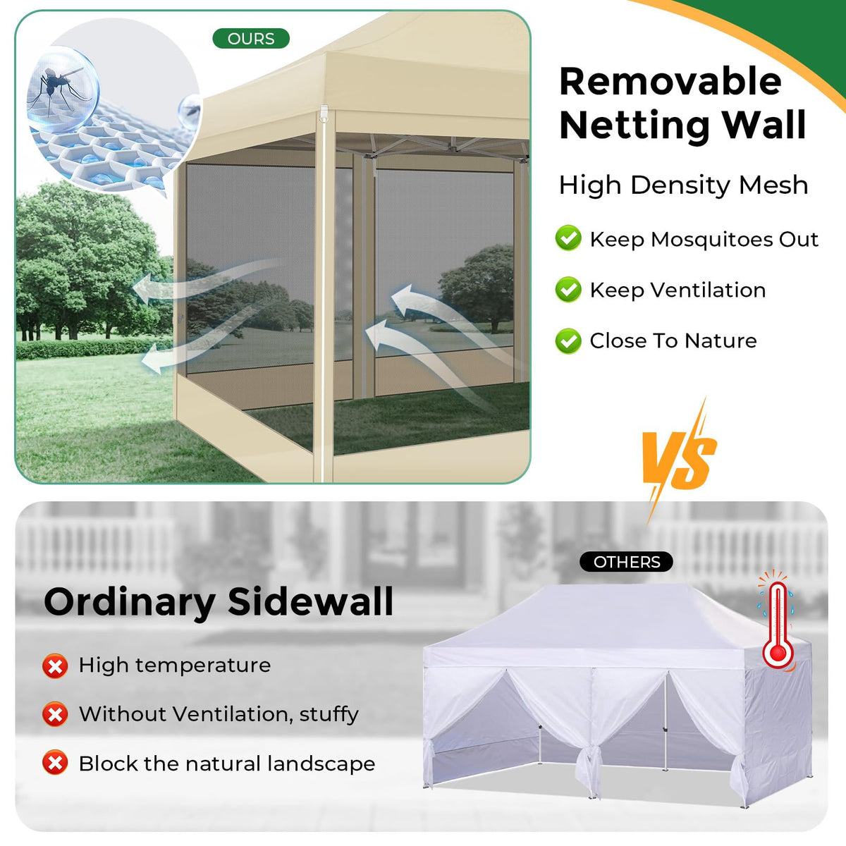 COBIZI canopy packaging includes carry bag for easy transport and storage.