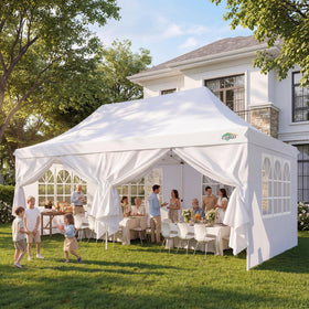 COBIZI 10x20 canopy assembled for spacious shade at outdoor events.