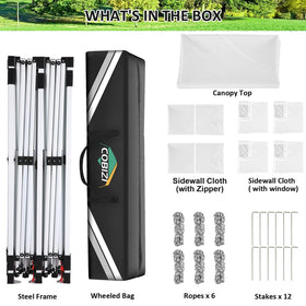 COBIZI 10x20 canopy carrying bag for portable transport.