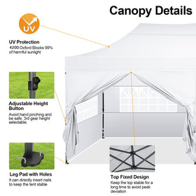 COBIZI 10x20 canopy sidewall with window provides light and airflow