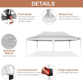COBIZI sidewall with zipper for easy access and enclosure.