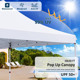 COBIZI 10x20 canopy sidewalls with zippers for easy enclosure.