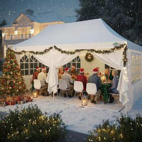 COBIZI 10x20 canopy with water and UV protection for all-weather use.