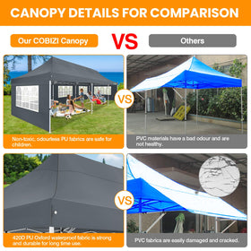 COBIZI UV protection for outdoor gatherings and comfort.