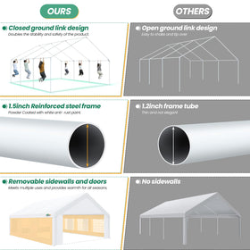 COBIZI built-in sandbags add ballast for extra wind resistance