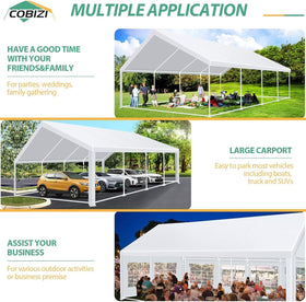 COBIZI 20x30 party tent packaging ships in three boxes for fast delivery.