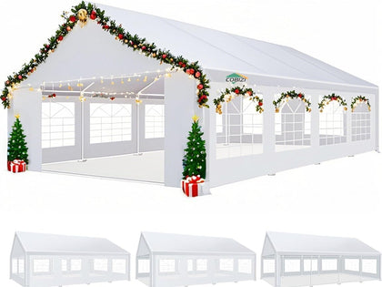COBIZI 20x30 party tent top cover waterproof for all-weather events.