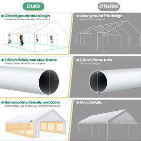COBIZI built-in sandbags enhance stability in breezy conditions.
