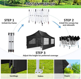 COBIZI canopy setup in minutes with intuitive thumb lock system for easy assembly