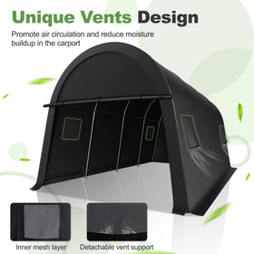 COBIZI carport easy assembly with labeled parts and simple instructions