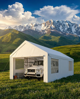 COBIZI carport powder-coated frame resists rust for long-lasting outdoor use.