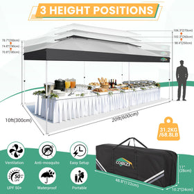 COBIZI carry bag and frame simplify transport and storage