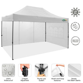 COBIZI heavy-duty alloy steel frame provides stable support for crowded events.