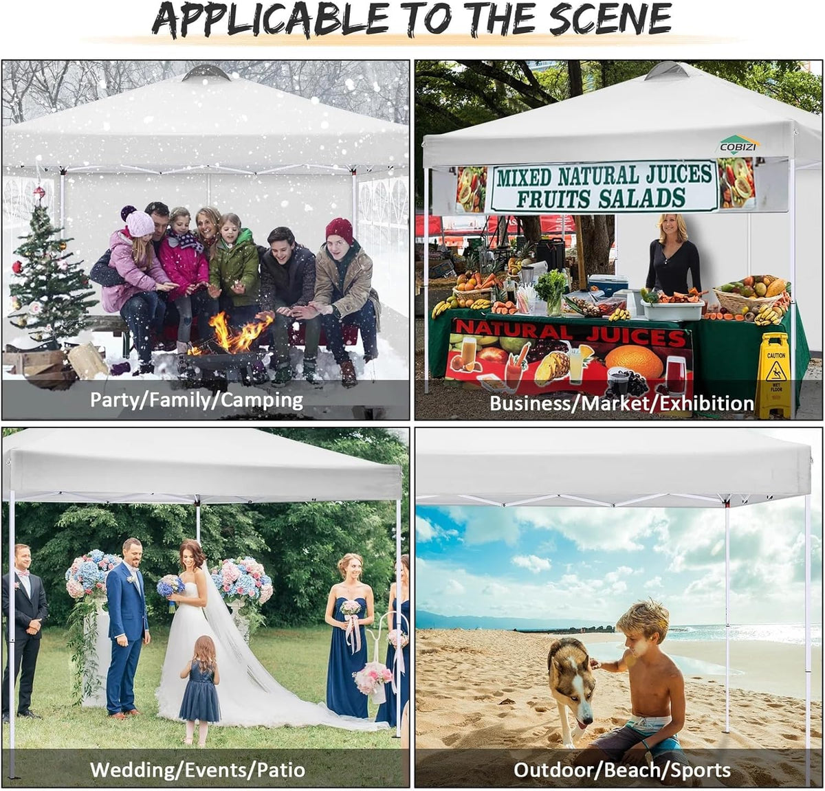 COBIZI outdoor-use-multi-event ideal for parties, weddings, picnics.