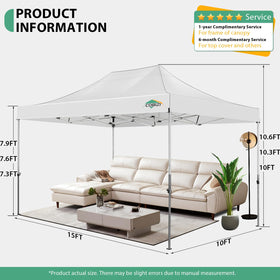COBIZI stake and rope kit stabilizes the canopy against wind.