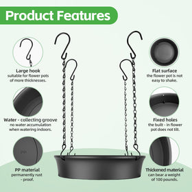 Cobsili adjustable chain fits all tall pots with inner diameter over ten inches.
