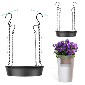 Cobsili adjustable planter insert inside a large pot showing depth adjustment for display