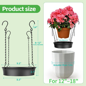 CobSili planter riser with four hooks stabilizing inside a tall pot