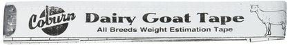 Coburn Dairy Goat Weigh Tape 54-inch showing measurement scale for accurate weight estimates.
