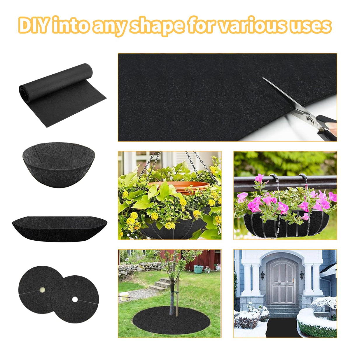 Cobzier reusable felt liner suitable for multiple outdoor gardening tasks.