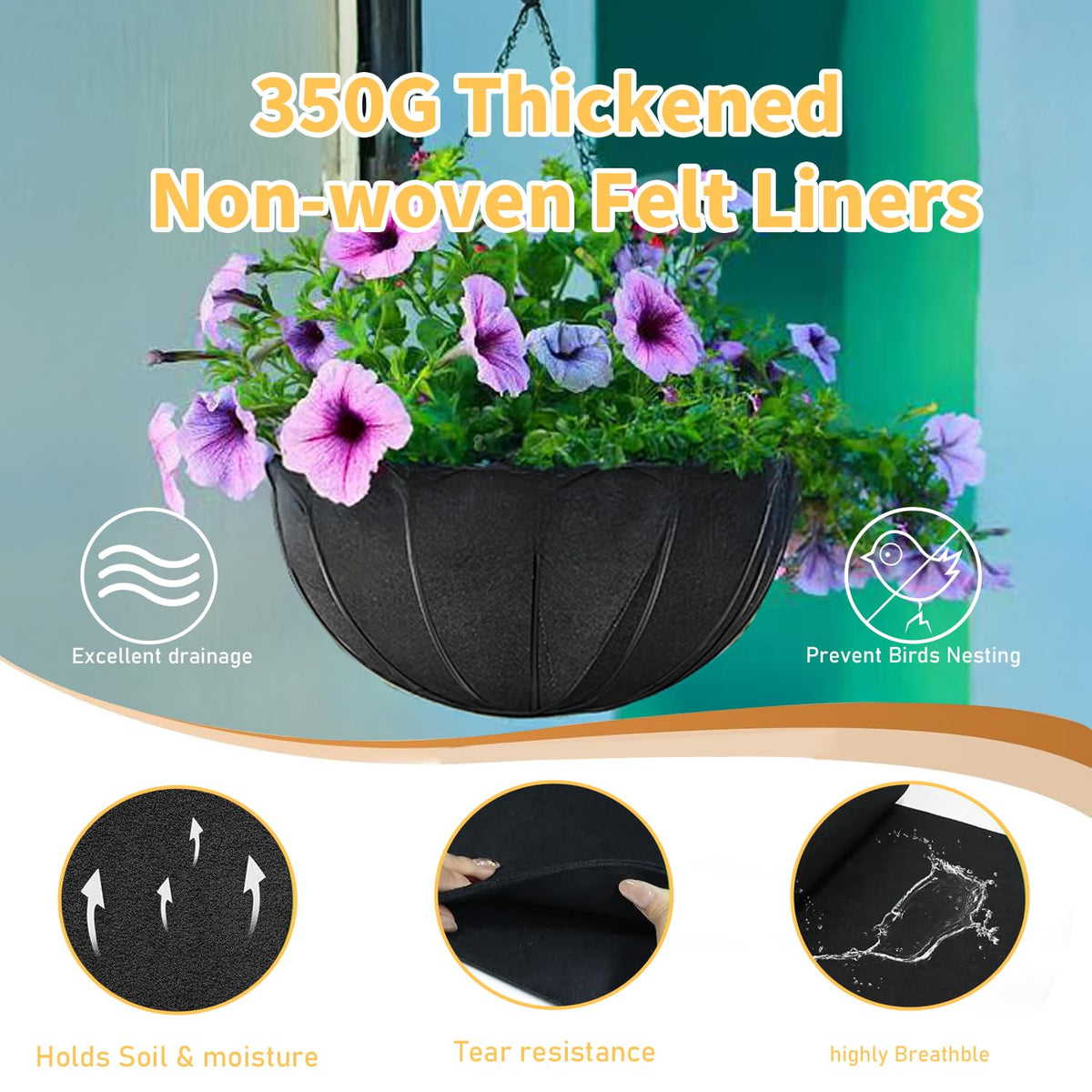 Cobzier window box liner roll ready to replace coco coir with breathable support.