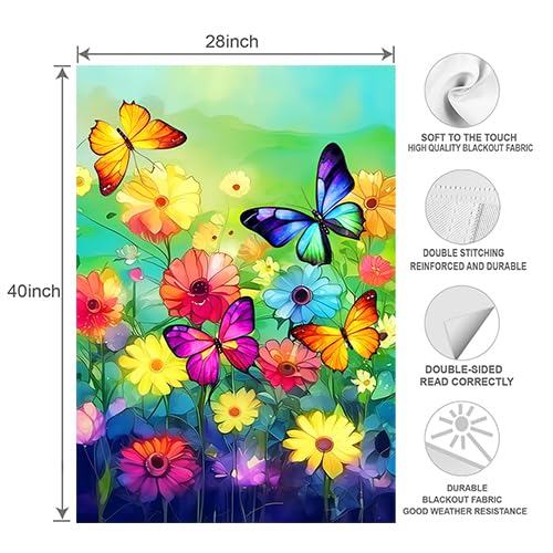 COCJCJ reinforced edges on 28x40 flag for durable outdoor decor.