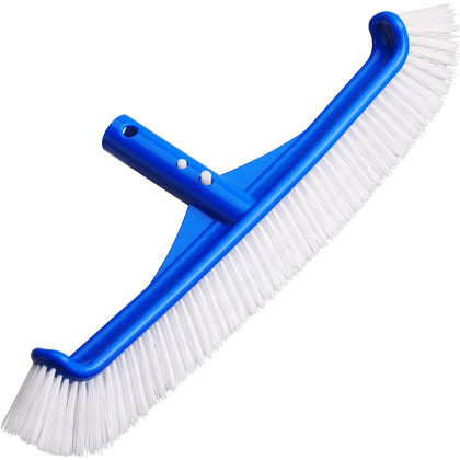 Coclothy pool brush 17-inch head for efficient pool wall cleaning