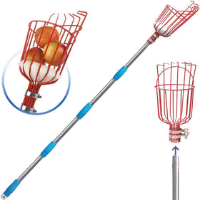 COCONUT 5FT fruit-picker pole-assembly demonstrates adjustable reach for tall trees.