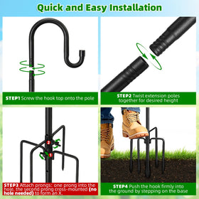 COCONUT all-season steel pole resists rain and salt spray