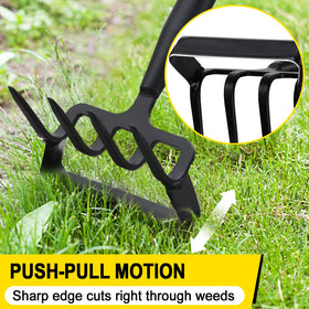 COCONUT durable steel blade for long-lasting garden performance.