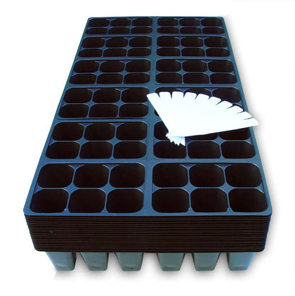 Coconut Oasis 1440-cell seedling trays ideal for germination and transplantation.