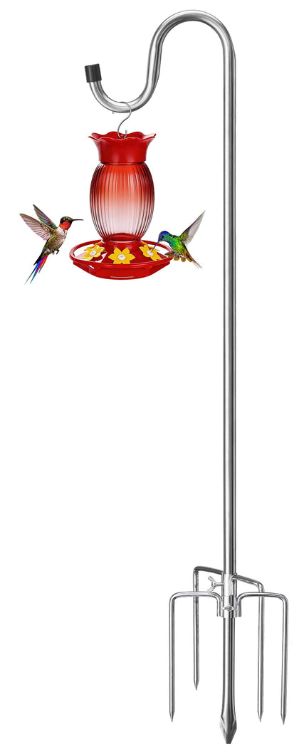 COCONUT Shepherds Hook shows 62-inch height adjustability for versatile yard displays